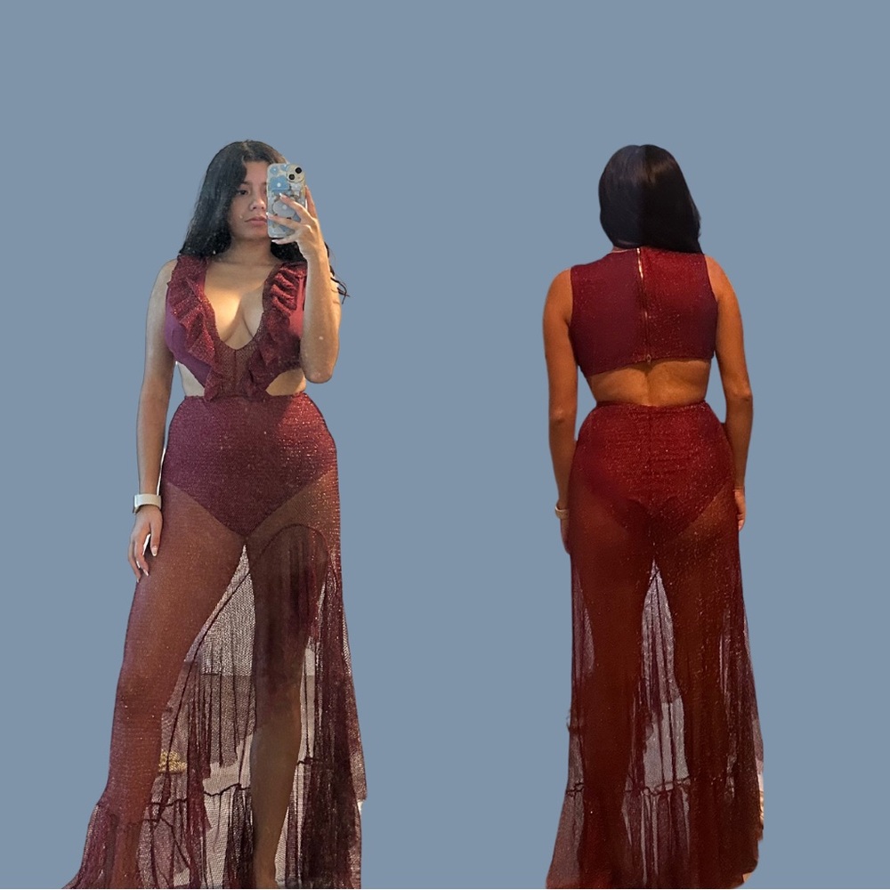 Beautiful burgundy dress